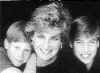 Diana and her sons William and Harry